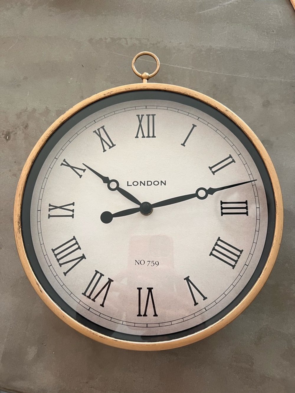 10” Wall Clock in Gold Frame